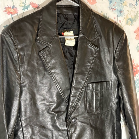 Vintage Blazer Black Leather Jacket Size 40 (Unisex) - Picture 5 of 13
